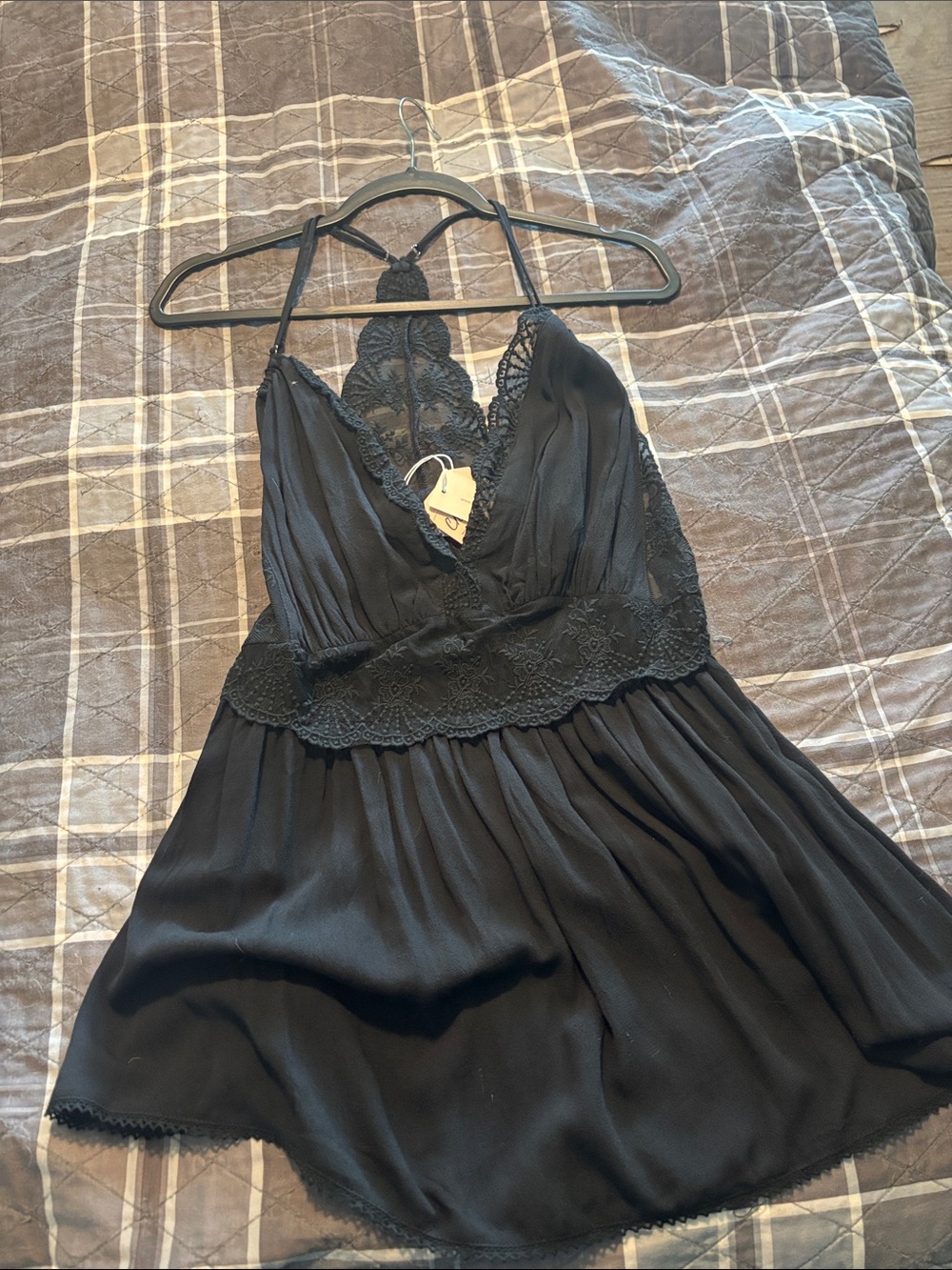 Bluivy Black Lace Halter top